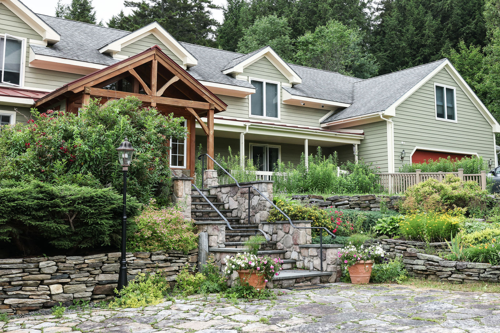 The Inn at Quail Run exterior across the seasons