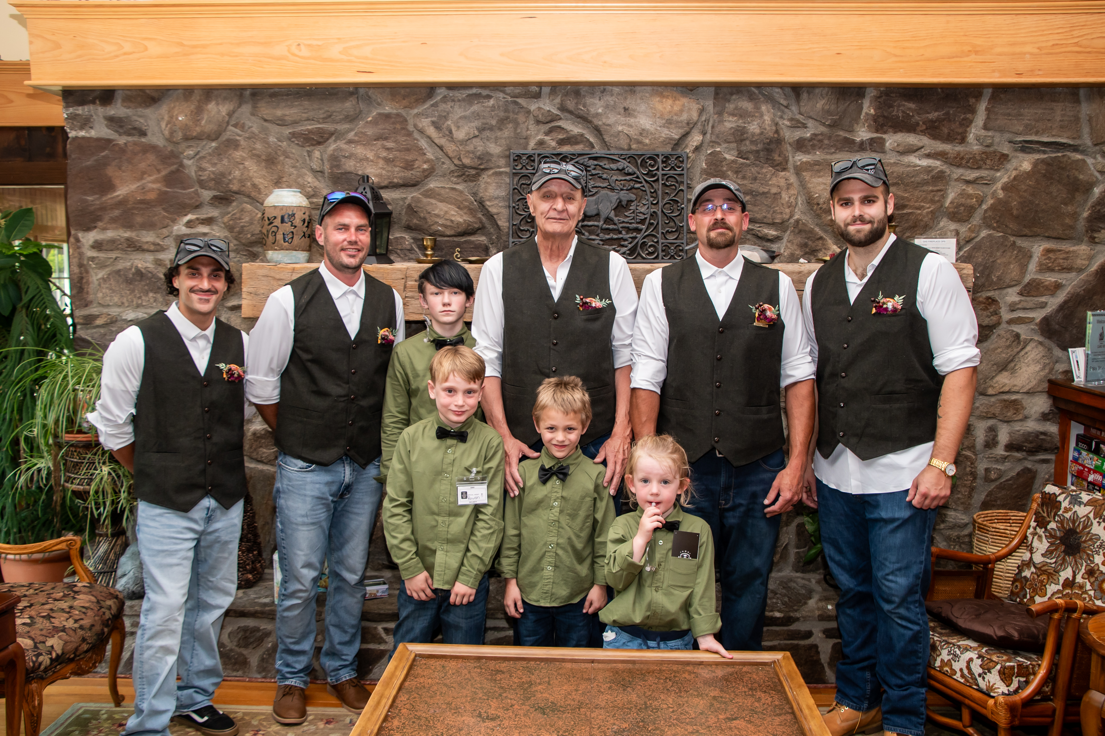 Groomsmen in the Great Room